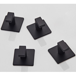 4x HACZYK WIESZAK MEBLOWY UBRANIA CZARNY ?CIENNY [D-W1-CZN-4SZT]