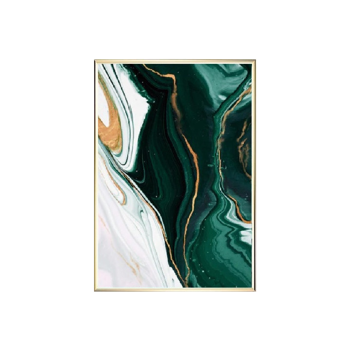 KOMPLET 2 PLAKATY AKWARELE 50X70 LUSTRZANE ZŁOTO [31M1]