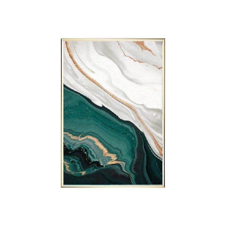 KOMPLET 2 PLAKATY AKWARELE 50X70 LUSTRZANE ZŁOTO [31M1]