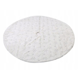 OUTLET! MATA POD CHOINKĘ DYWANIK BIAŁY GWIAZDKI 90CM [31DK-OUTLET]