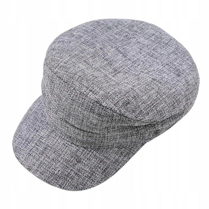 KASZKIET DAMSKI JESIENNY SZARY MELANŻ BERET CZAPKA [55J]