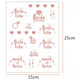 TATUAŻE TEAM BRIDE ROSE GOLD ZESTAW PANIEŃSKI [62J]