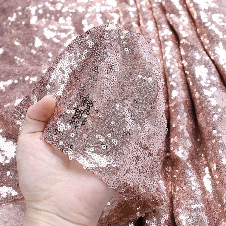 BIEŻNIK CEKINOWY ROSE GOLD WIECZÓR PANIEŃSKI [24G]