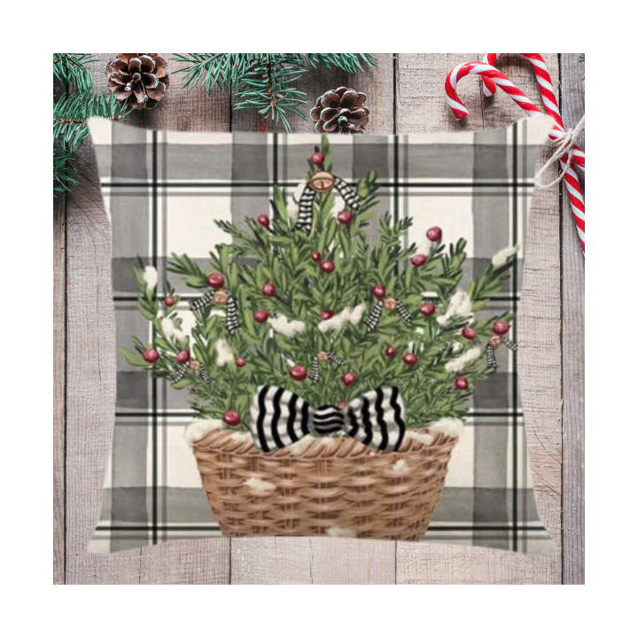 OUTLET! ZESTAW POSZEWKA NA PODUSZKĘ ŚWIĄTECZNA 4 SZT DEKORACYJNA 45X45 [POSZEWKA4-OUTLET]