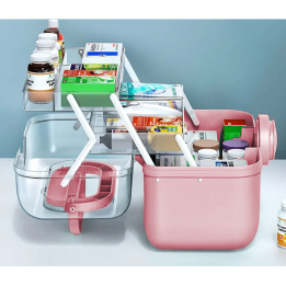 OUTLET! ORGANIZER NA LEKI POJEMNIK PUDEŁKO KASETKA APTECZKA ZAMYKANY [ORG-LK4-OUTLET]