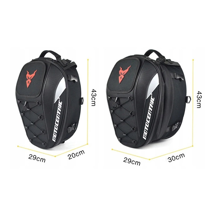 OUTLET! PLECAK NA MOTOR MOTOCYKLOWY KASK WODOODPORNY [60I-OUTLET rozprucie]