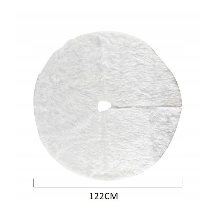 MATA POD CHOINKĘ DYWANIK BIAŁY 116CM [31DH]