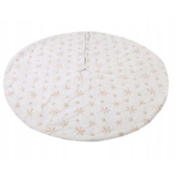 MATA POD CHOINKĘ DYWANIK BIAŁY GWIAZDKI 116CM [31DL1]